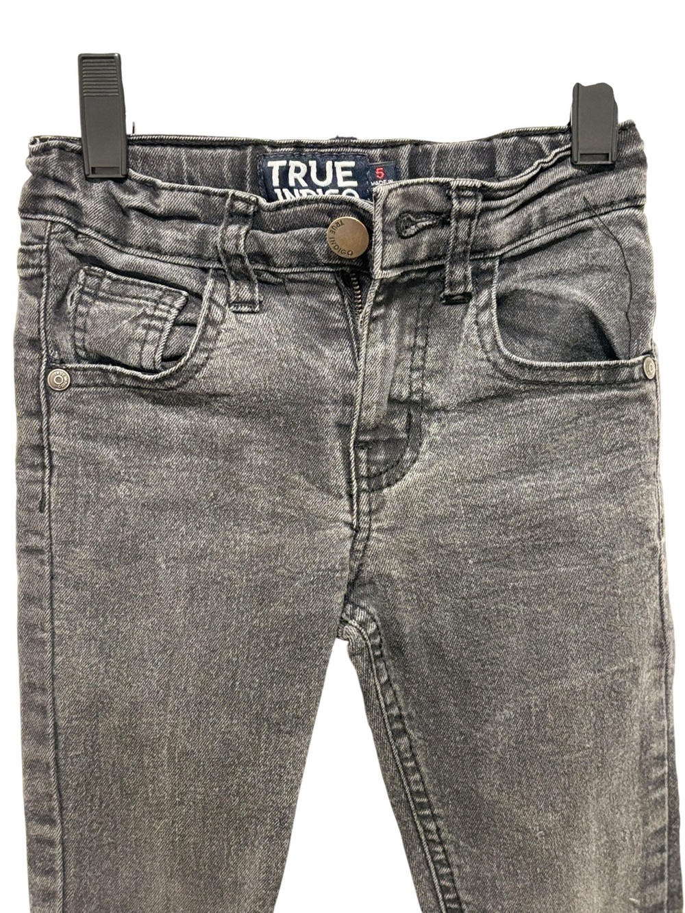 Indigo Kids' Gray Washed Denim Jeans Size 5